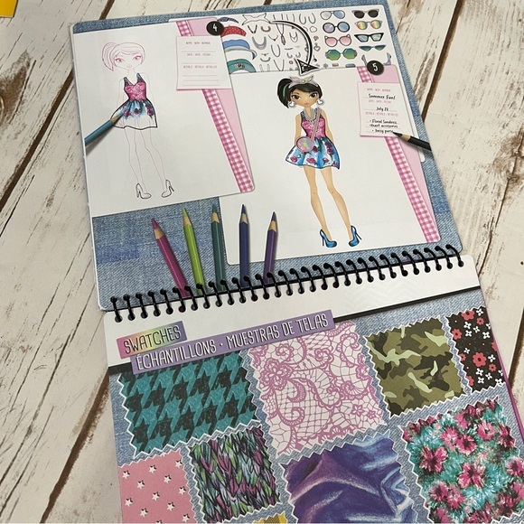 I Love Fashion Fashion Angels Design Sketch Set 100 Stickers - Picture 5 of 9